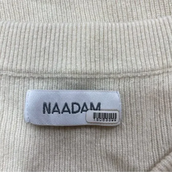 NAADAM Off The Shoulder Cardigan Size Large - Picture 5 of 8